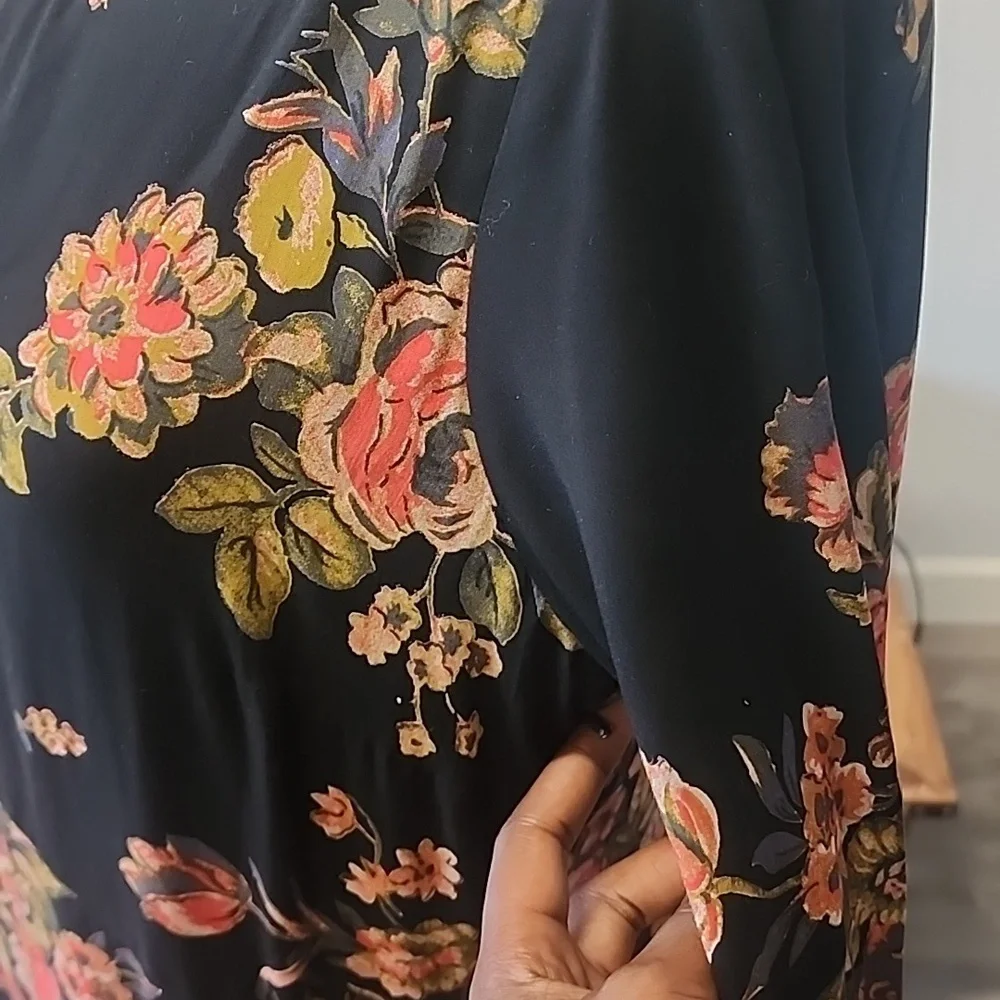 🔆Free People Black Floral Dress🔆 - Picture 4 of 5
